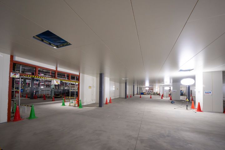 横浜工場内に建設中の全固体電池パイロット生産ライン