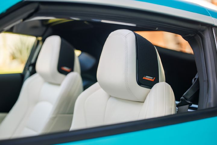 Close up of the driver and passenger seat