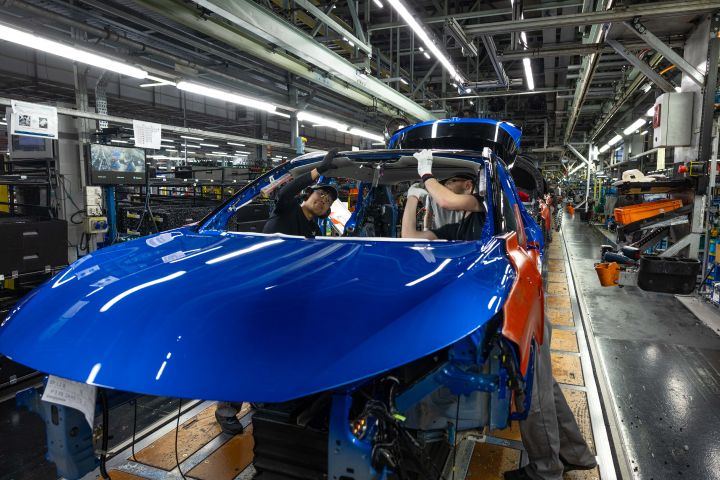 Fertigung des Nissan Qashqai im Nissan Werk in Sunderland