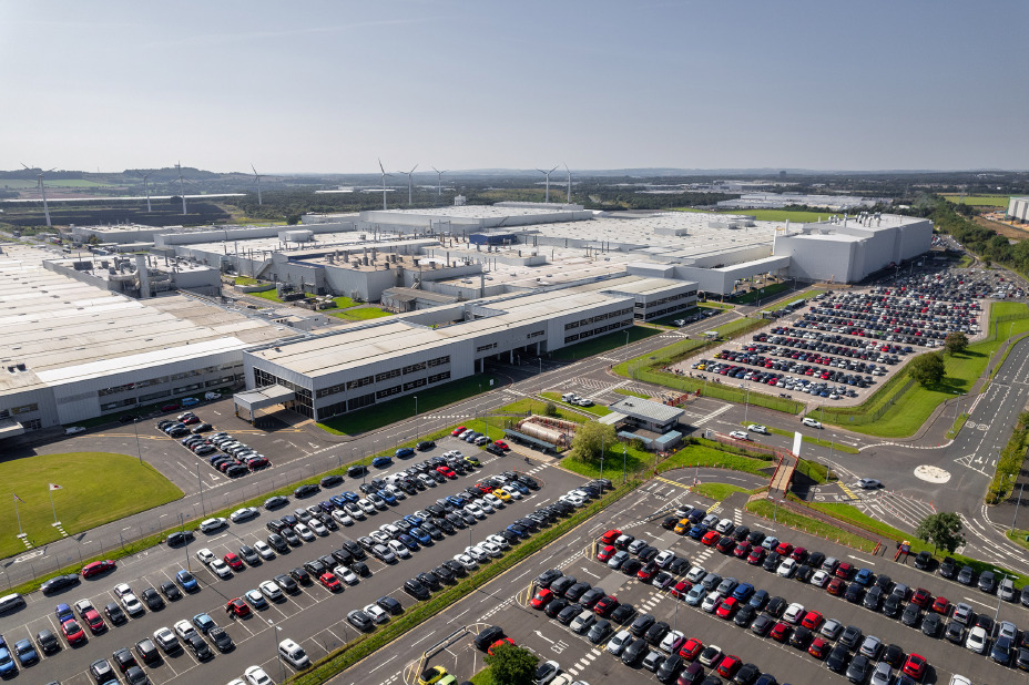 Luftaufnahme des Nissan-Werks in Sunderland