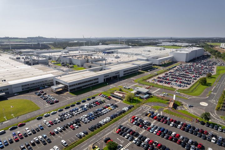Luftaufnahme des Nissan-Werks in Sunderland