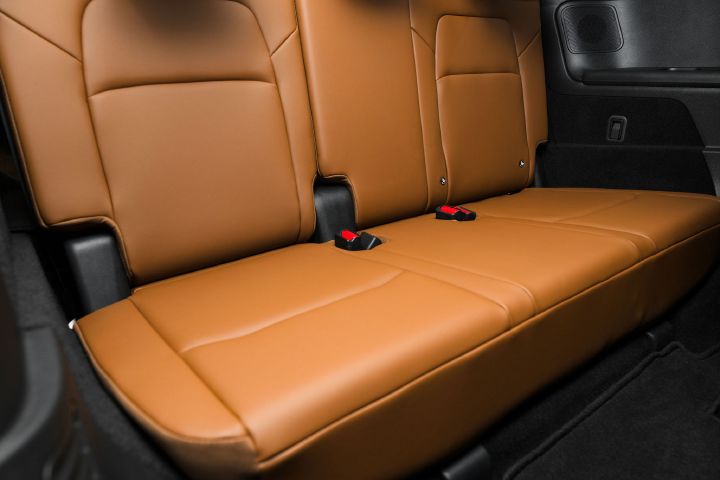 The rear passenger seats inside the 2026 Nissan Pathfinder.