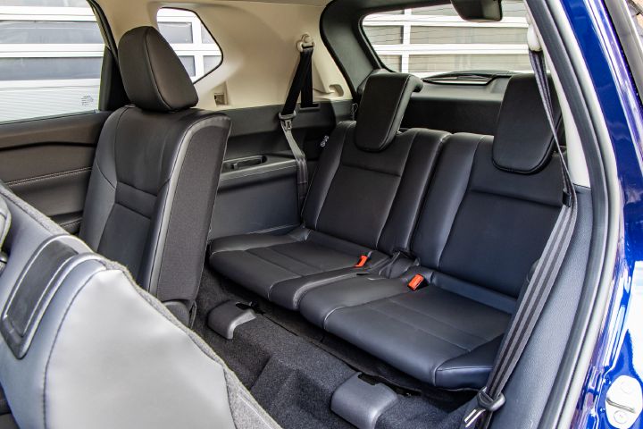 Blick auf die dritte Sitzreihe im Fond des Nissan X‑Trail