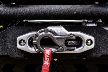  A WARN Industries ZEON 10-S winch, WARN Winch Roller Fairlead and WARN Epic Winch Hook were added to help negotiate extra tough situations.