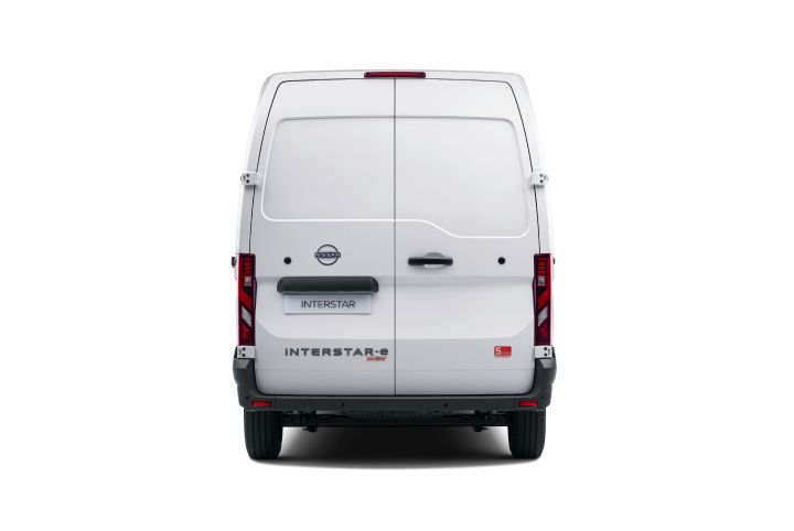 All-new Nissan Interstar - rear view in a white background