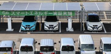 A trial using Nissan LEAF electric cars to help power office buildings has proved successful in cutting energy costs and CO2 emissions.