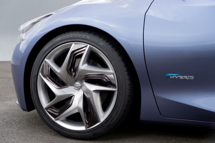 the front wheel of a Nissan Friend-ME Concept
