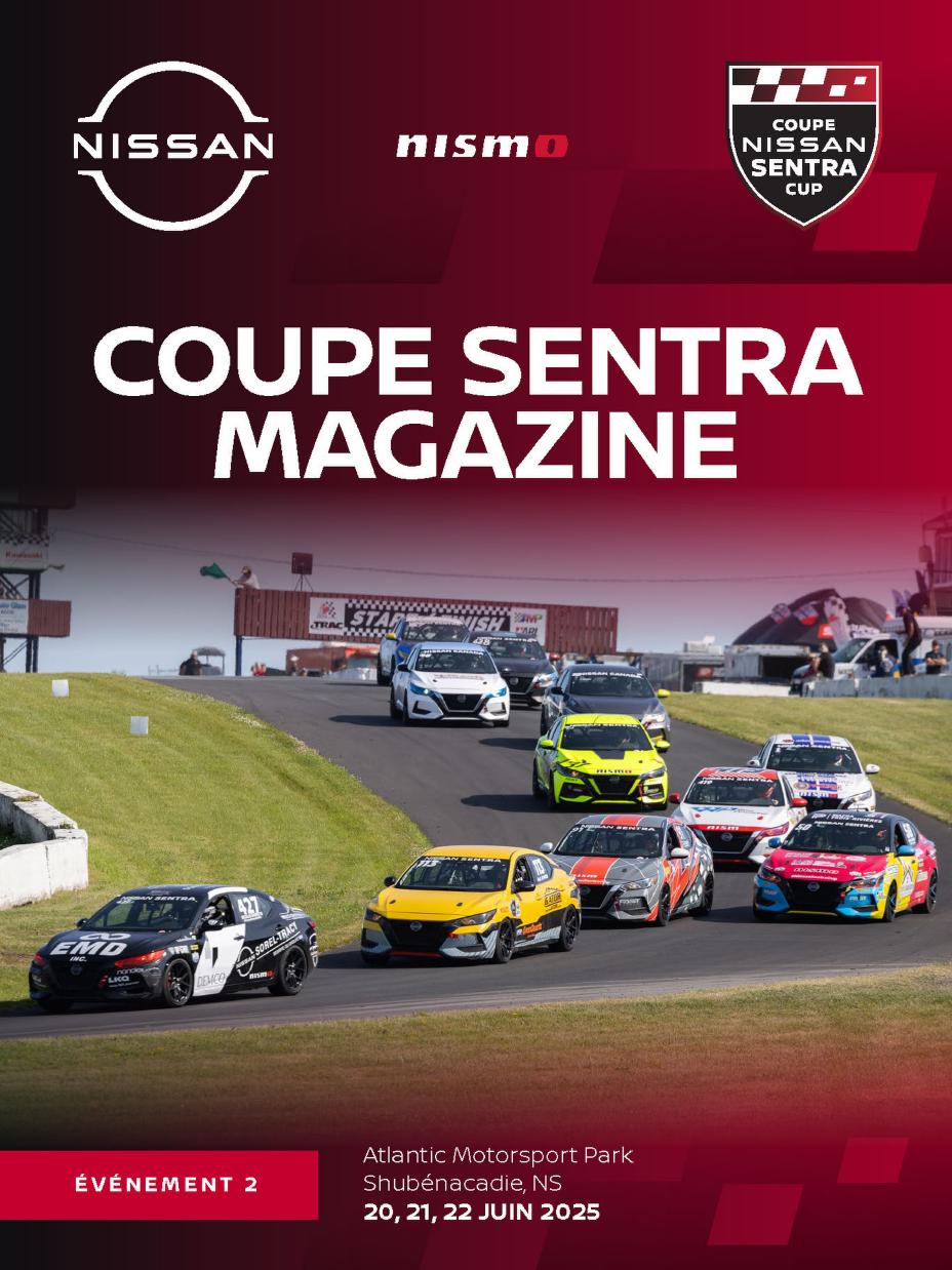 Deuxième édition de la couverture du magazine de la Coupe Nissan Sentra 2025