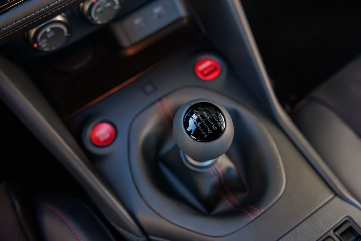 The gear shift inside the 2027 Nissan Z NISMO.