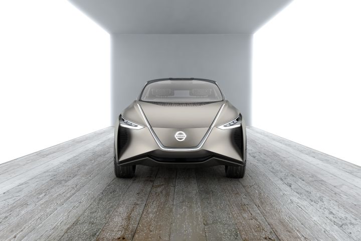 Head on view of the Nissan IMx KURO concept