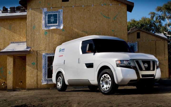 NV2500 Concept parked in front of a house under construction.