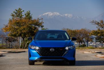 Visual updates begin with a reshaped front fascia with a new interpretation of Nissan’s V-motion grille, with bright chrome trim.