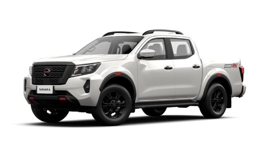 A photo of white Nissan Navara