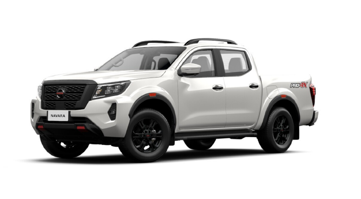 A photo of white Nissan Navara
