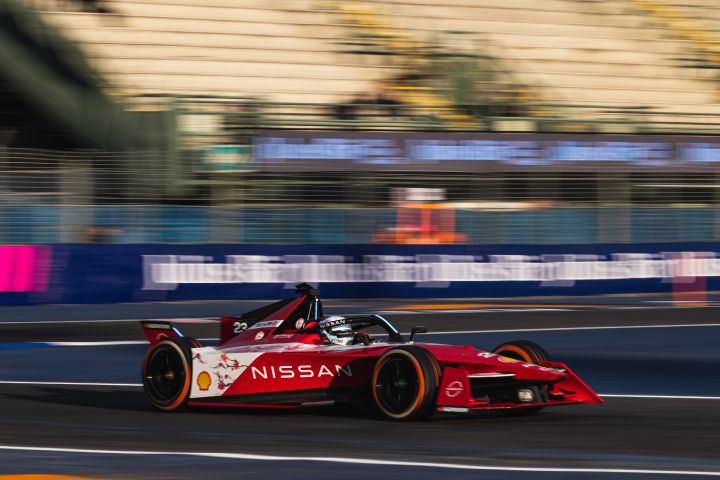Nissan Formula E Team car on track