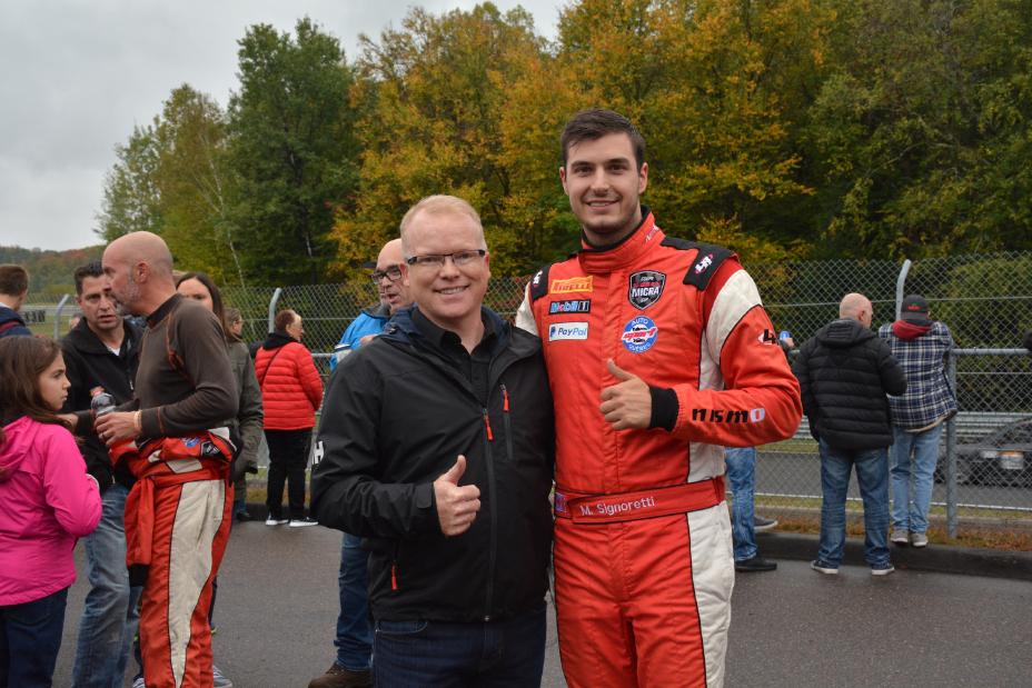 Marco Signoretti, pictured here with Nissan Canada’s president Steve Milette