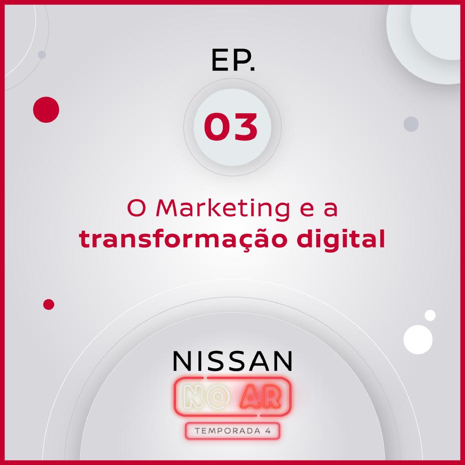 magem do anúncio do terceiro episódio da quarta temporada do podcast Nissan No Ar traz