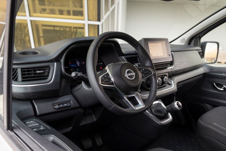 Ujęcie detalu wnętrza Nissan Primastar LCV