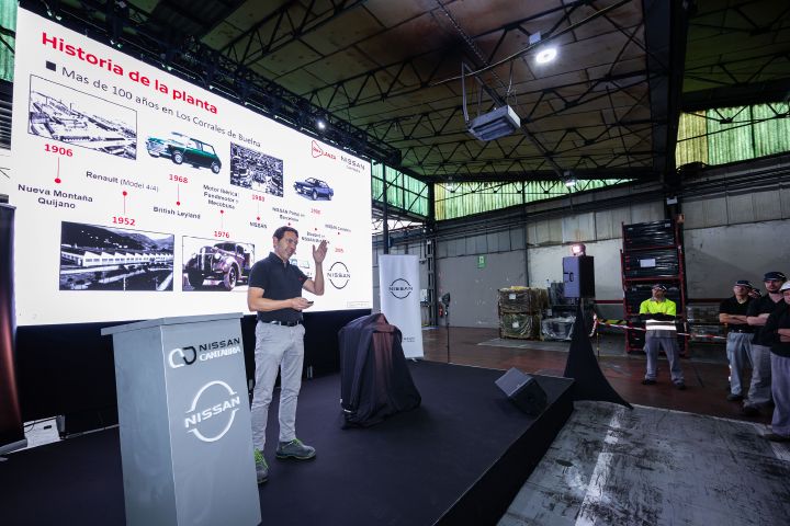 Jorge Alonso presentando en Nissan Cantabria