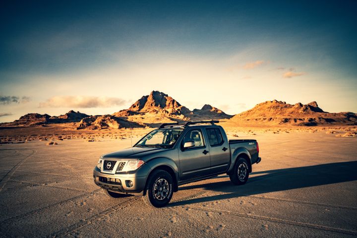 2020 second gen nissan frontier truck in the desert
