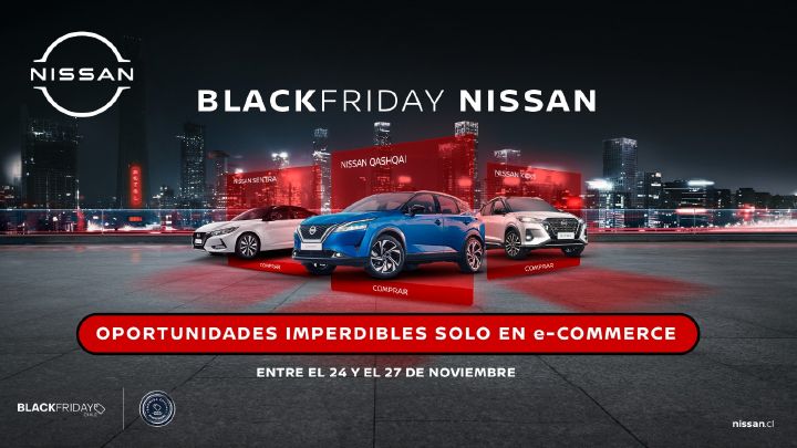 Nissan Chile se suma al Black Friday con ofertas imperdibles.