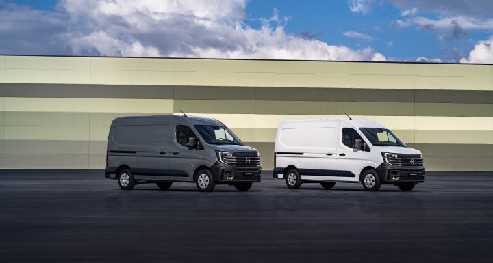 Statisk bild av helt nya Nissan Interstar och Interstar-e