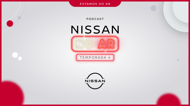 Imagem do anúncio da quarta temporada do podcast Nissan No Ar traz