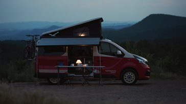Nissan’s range of light commercial vehicles is perfect for adventurous holiday breaks thanks to conversions available on the NV200, e-NV200 and NV300 vans.