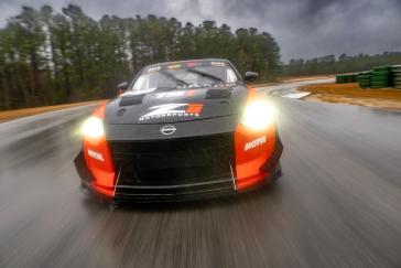The first two Z GT4s in the U.S. have started testing in preparation for the 2023 SRO Pirelli GT4 America season. Pictured is the TechSport Racing car undergoing testing at Carolina Motorsports Park in the U.S.