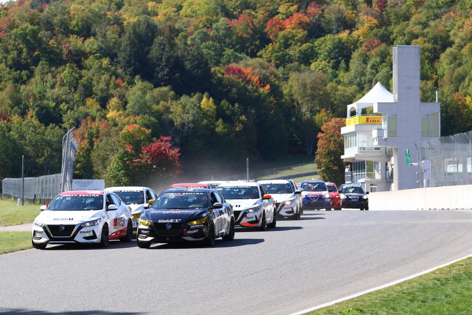 Photo of 36 cars in a line at the Nissan Sentra Cup