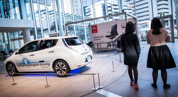 "Intelligent Parking Chair" on Display at Nissan HQ in Yokohama, Japan