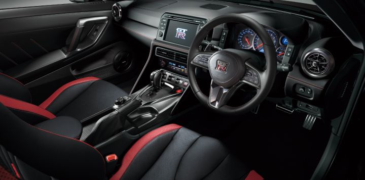 GT‑R 2025 Black edition photo taken from driver seat colored with black