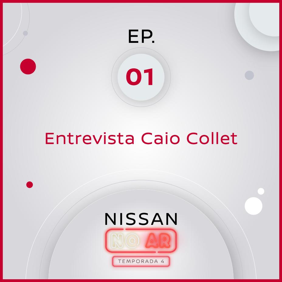 Imagem do anúncio do primeiro episódio da quarta temporada do podcast Nissan No Ar traz