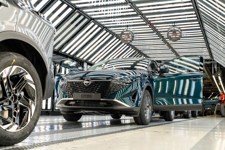 A Qashqai e‑POWER model on final line at Nissan Sunderland Plant.