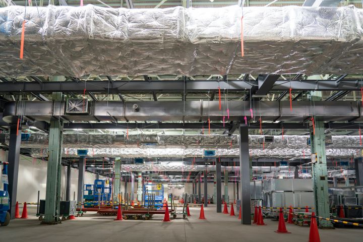 横浜工場内に建設中の全固体電池パイロット生産ライン