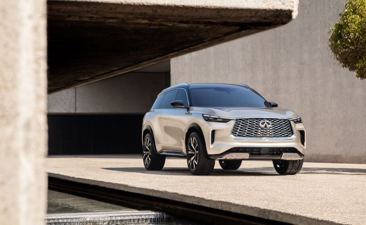 The QX60 Monograph front and right side view