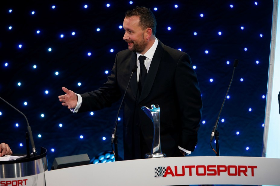 Darren Cox Accepts the Autosport Award for GT Academy