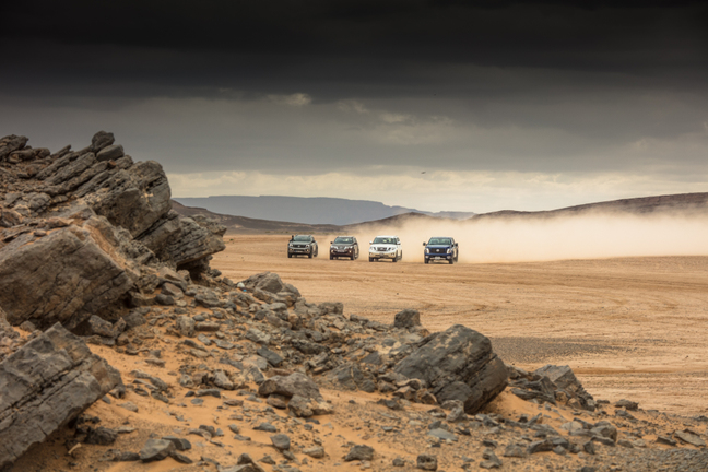 Nissan Patrol, Navara, TITAN and Terra brave the Sahara Desert
