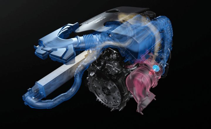 A rendering of the engine of a 2019 Nissan Altima