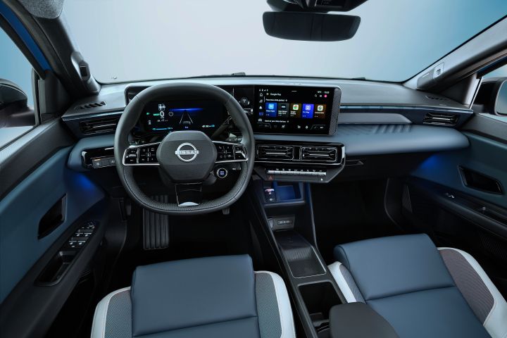 View of Micra rear passenger seats from right side door - low
