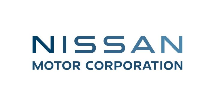 Logotipo da Nissan escrito em azul