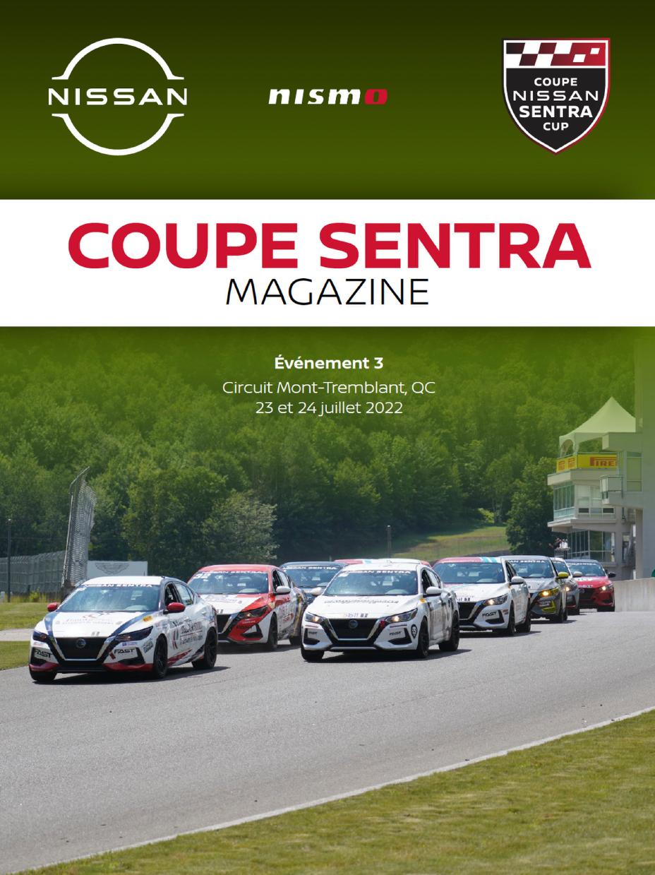 Couverture de la troisième édition du Nissan Sentra Cup Magazine