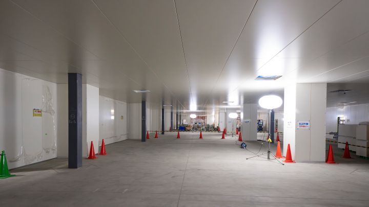 横浜工場内に建設中の全固体電池パイロット生産ライン
