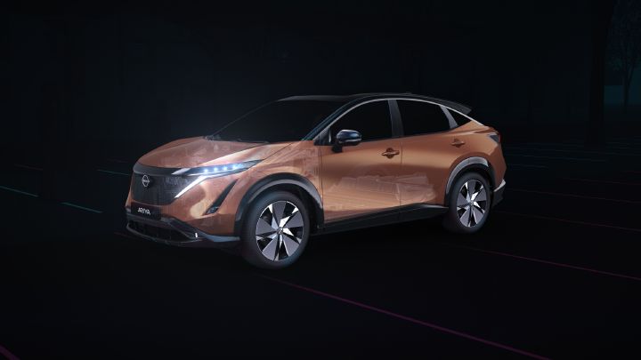 3D render of the Nissan Ariya