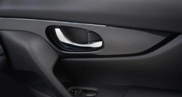 The interior door handle in a 2020 Nissan Rogue