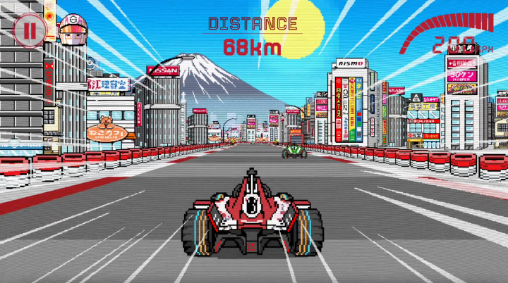 La monoplace Nissan FE stylisée par Yoshida dans le jeu Nismo Electric Racer