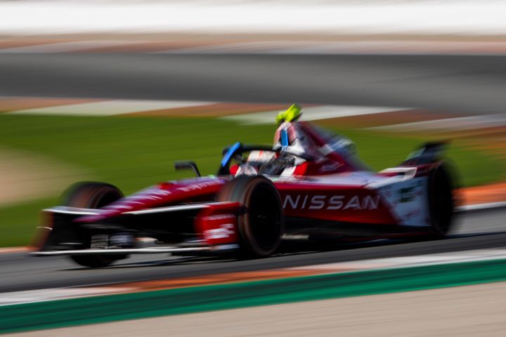 Norman Nato in the #23 car at speed during Pre-Season Testing.
