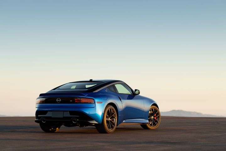 Rear view of a parked 2023 Nissan Z.