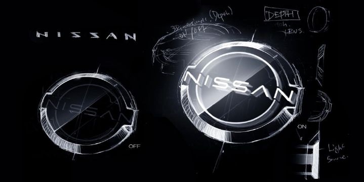 Nissan logo concept rendering.