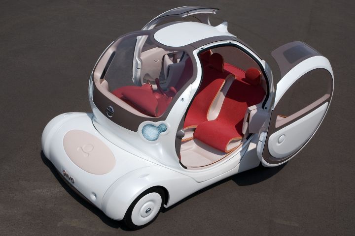 Top over head view of the Nissan Pivo Concept.